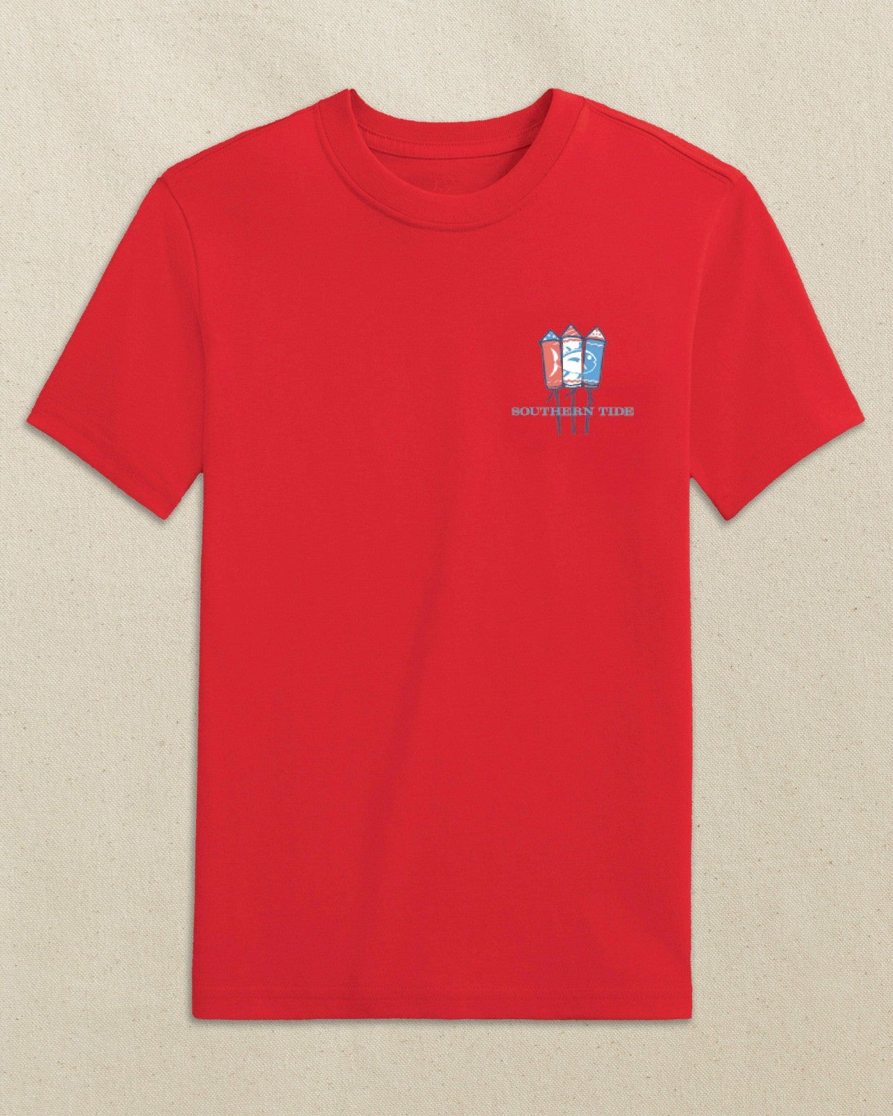 Kids Skipjack Fill Fireworks Short Sleeve T-Shirt Southern Tide Special Offer