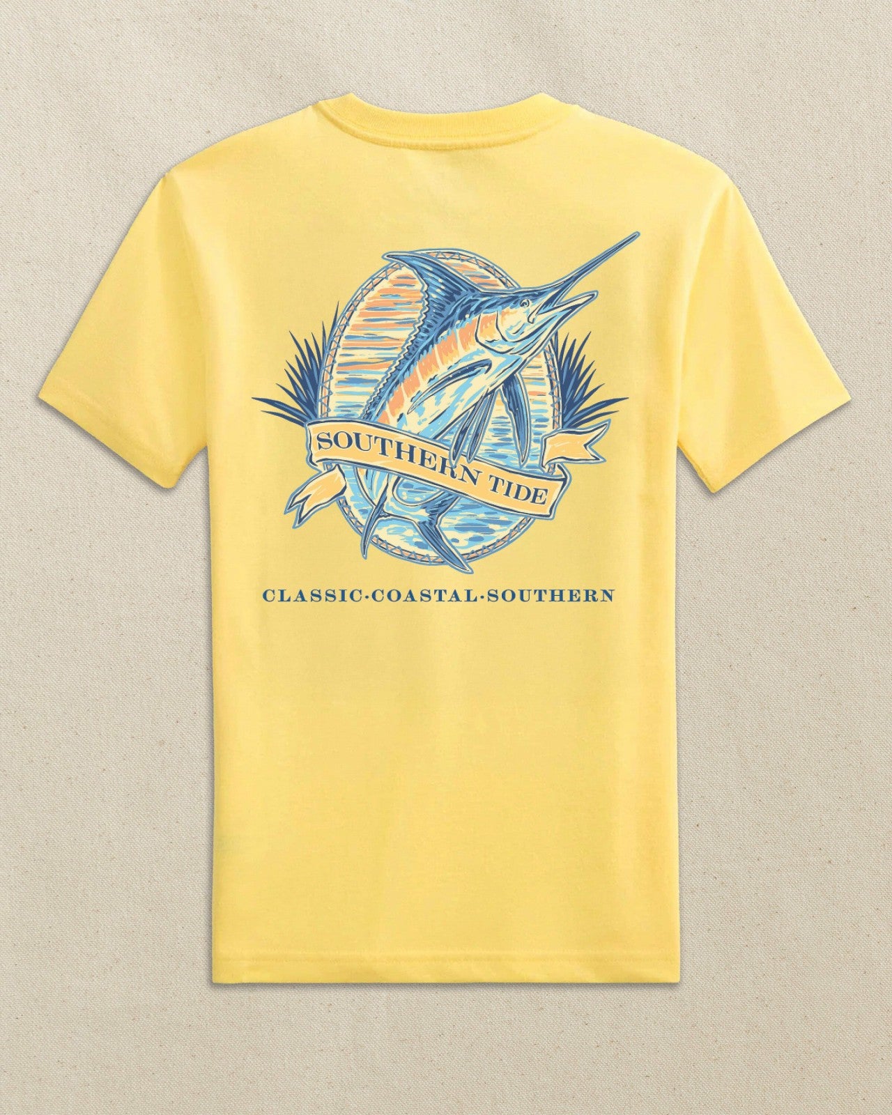 Kids Marlin Badge Short Sleeve T-Shirt Southern Tide Discounted
