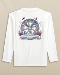 Kids Keep It Reel Performance Long Sleeve T-Shirt Southern Tide Limited Offer