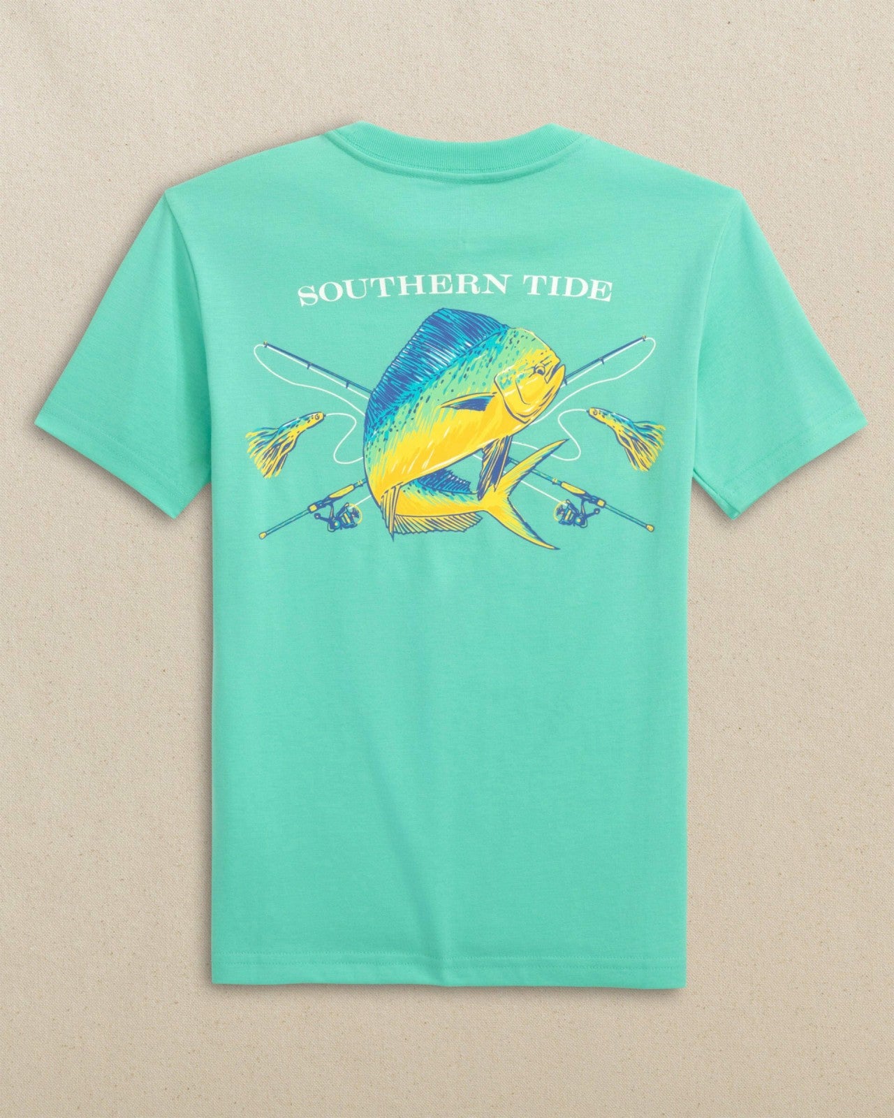 Kids Mahi Deep Sea Fishing Short Sleeve T-Shirt Southern Tide Exclusive Deal