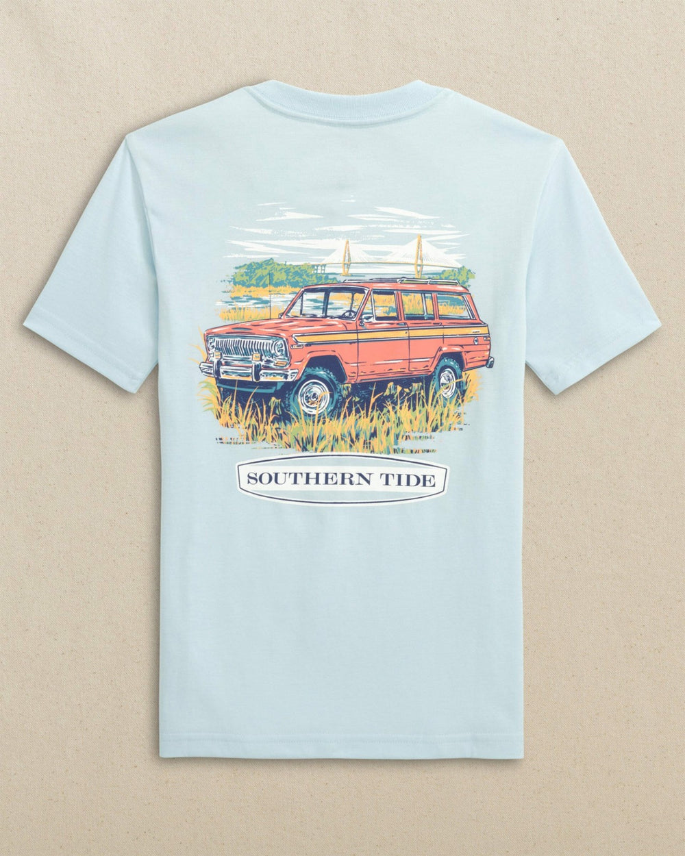 Kids Marsh Wagon Short Sleeve T-Shirt Southern Tide On Sale