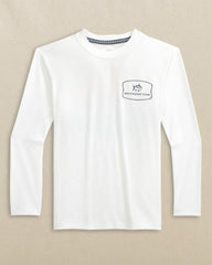Kids Beach Badge Long Sleeve Performance T-Shirt Southern Tide Discount