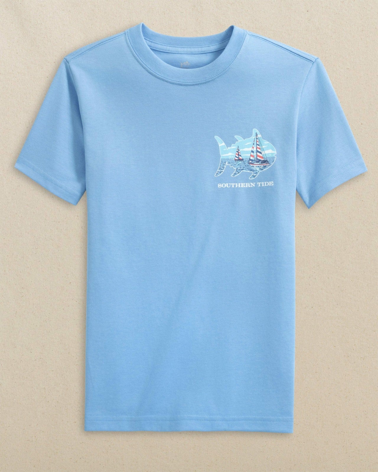 Kids Sailboat Skipjack Fill Short Sleeve T-Shirt Southern Tide Savings