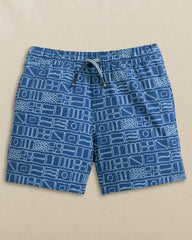 Boys Nautical Flags Swim Trunk Southern Tide Discount