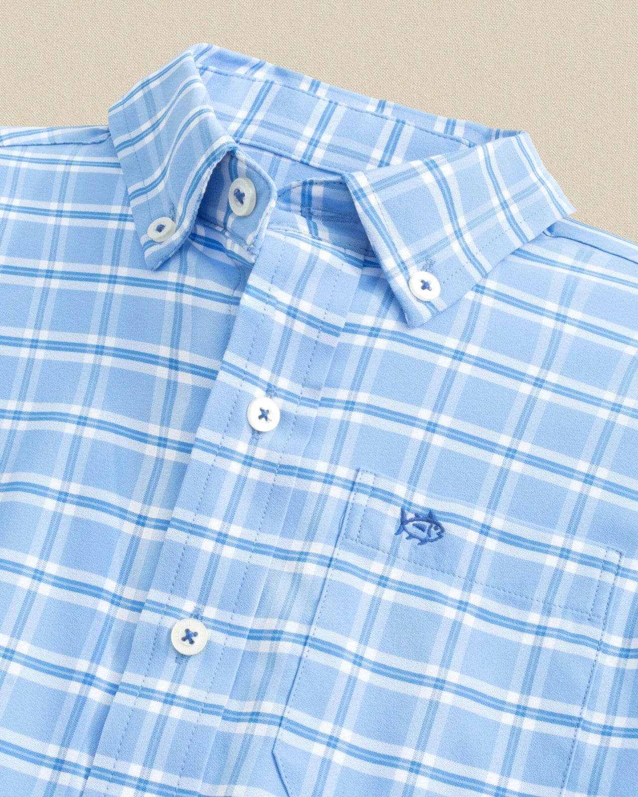 Boys South Beach Plaid Coastal Breeze® Sport Shirt Southern Tide Exclusive Deal