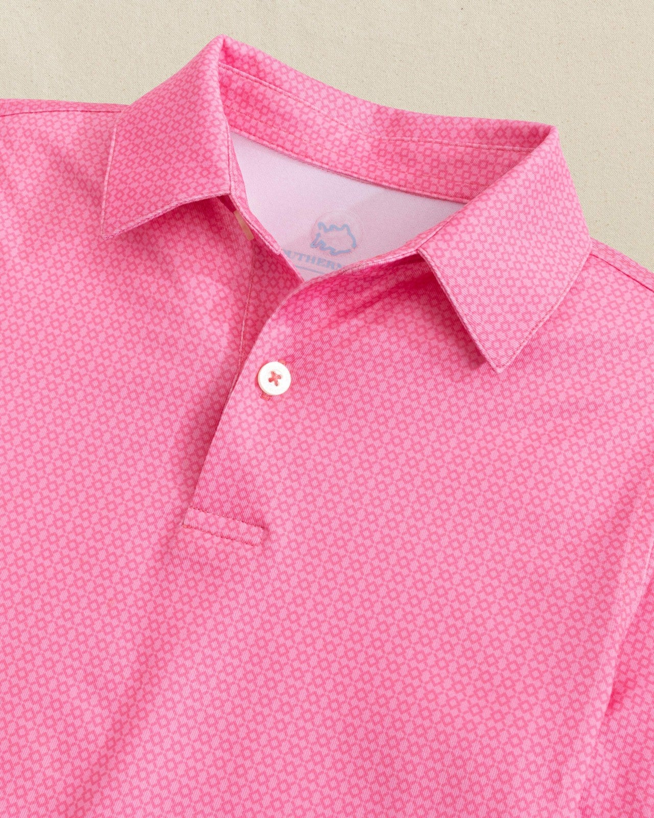 Boys Driver Seaside Geo Printed Performance Polo Southern Tide Sale