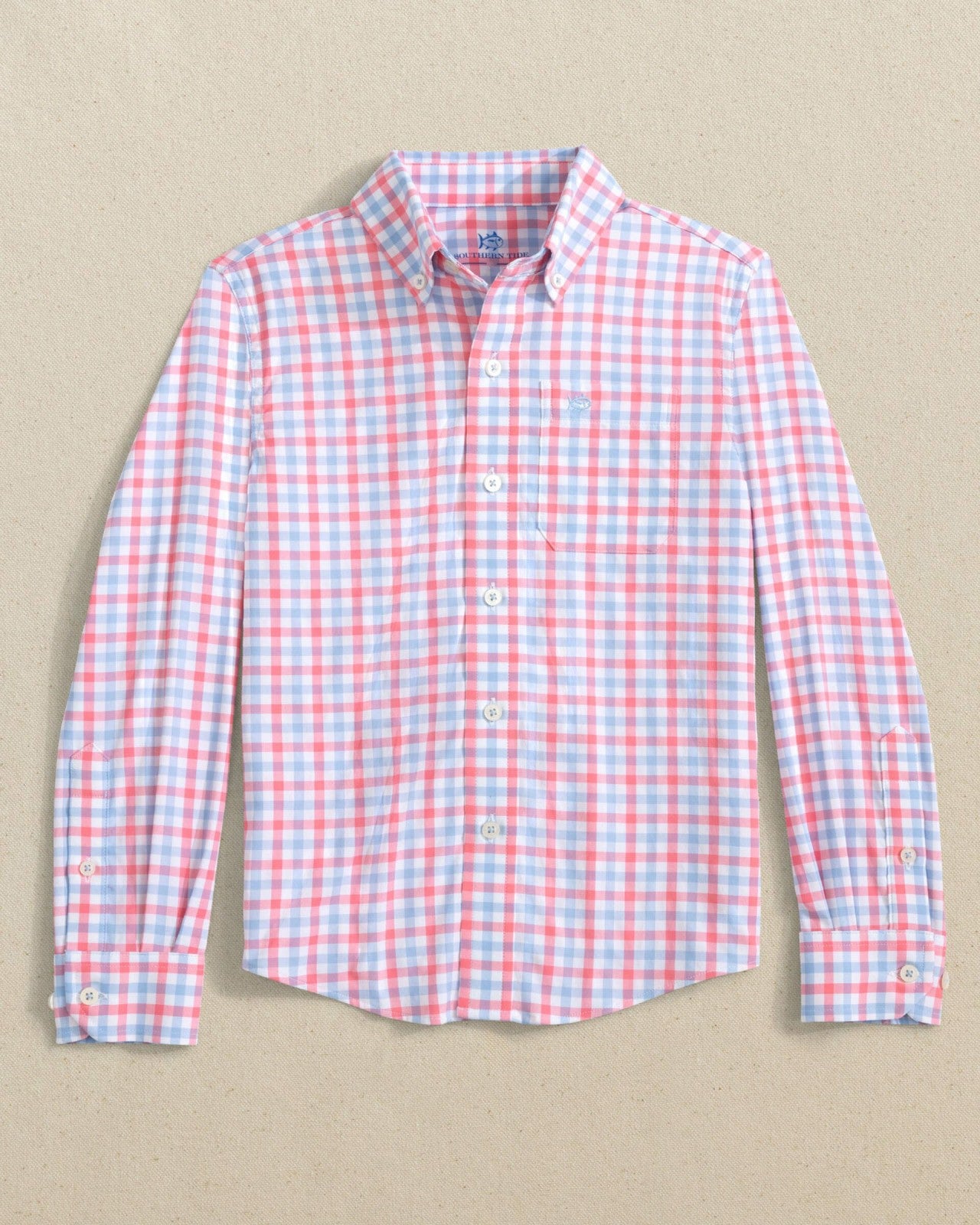Boys Albemarle Plaid Intercoastal Sport Shirt Southern Tide On Sale