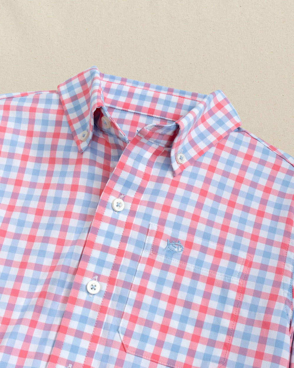 Boys Albemarle Plaid Intercoastal Sport Shirt Southern Tide On Sale