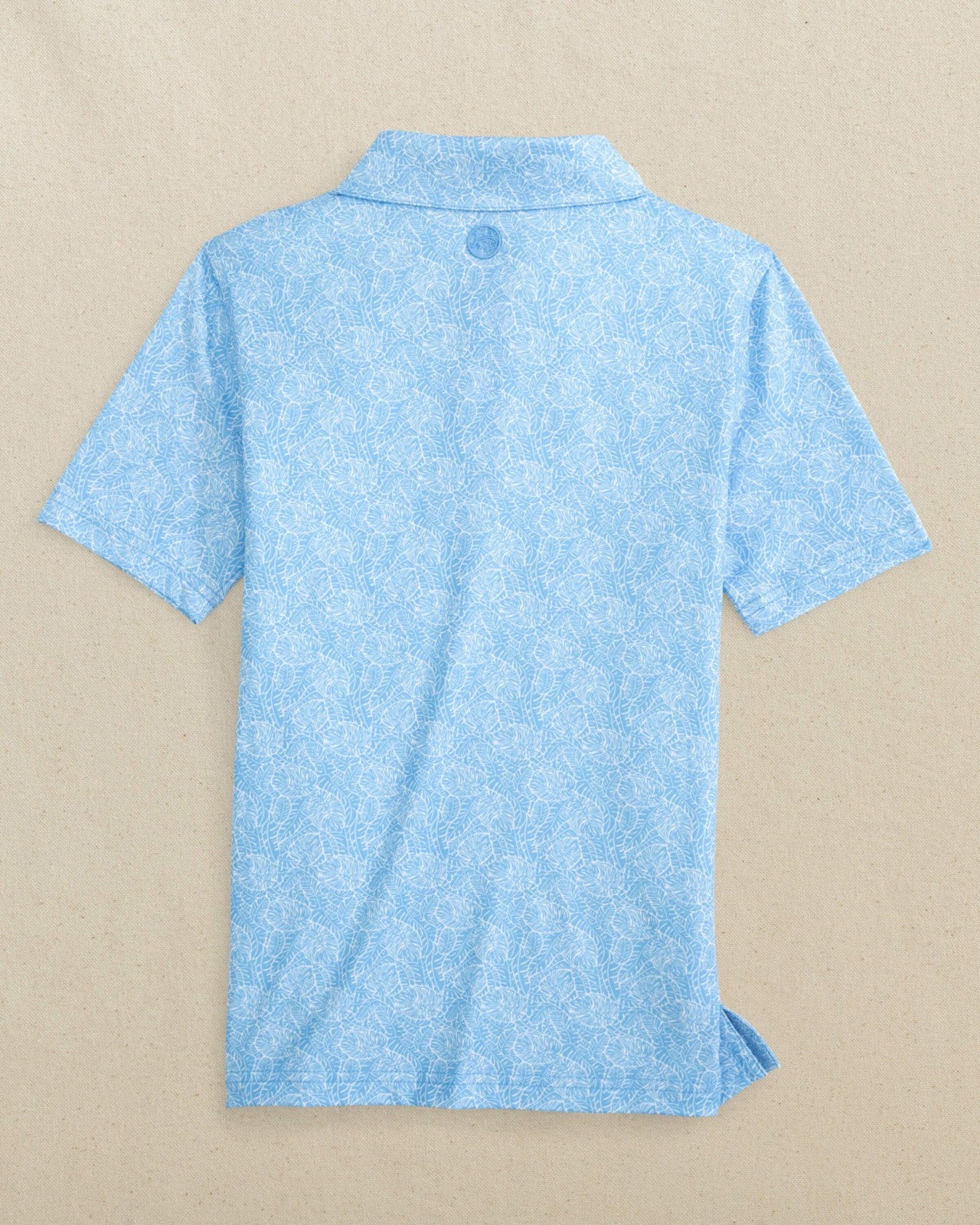 Boys Beach Palms Printed Performance Polo - Blue Southern Tide Special Offer