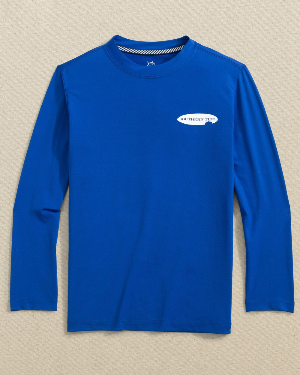 Kids Shark Bite Long Sleeve Performance T-Shirt Southern Tide Outlets