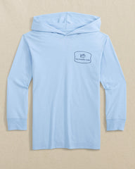 Kids Skipjack Beach Badge Long Sleeve Hoodie T-Shirt Southern Tide Limited Offer
