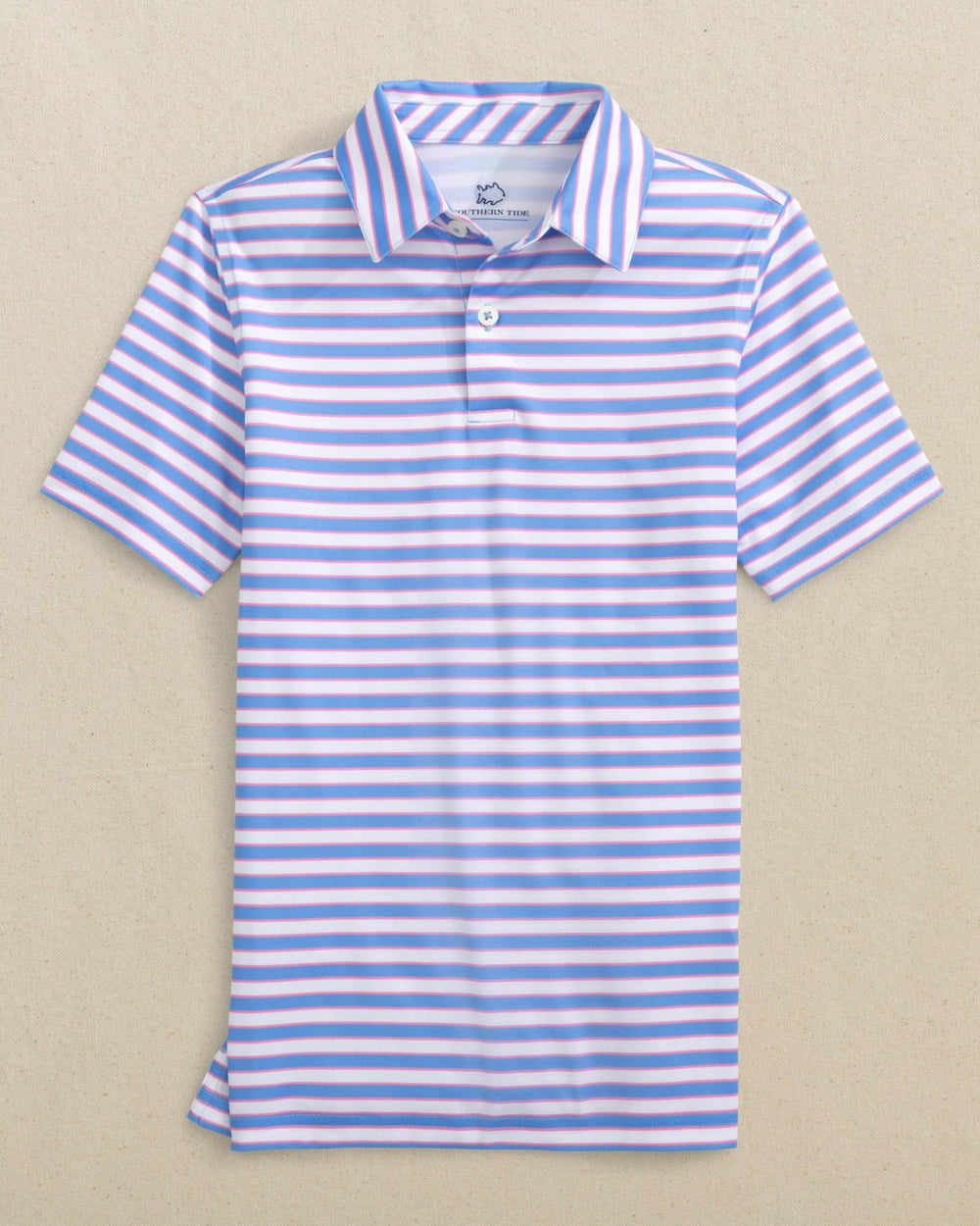 Boys Driver Waterway Stripe Performance Polo Southern Tide Sale