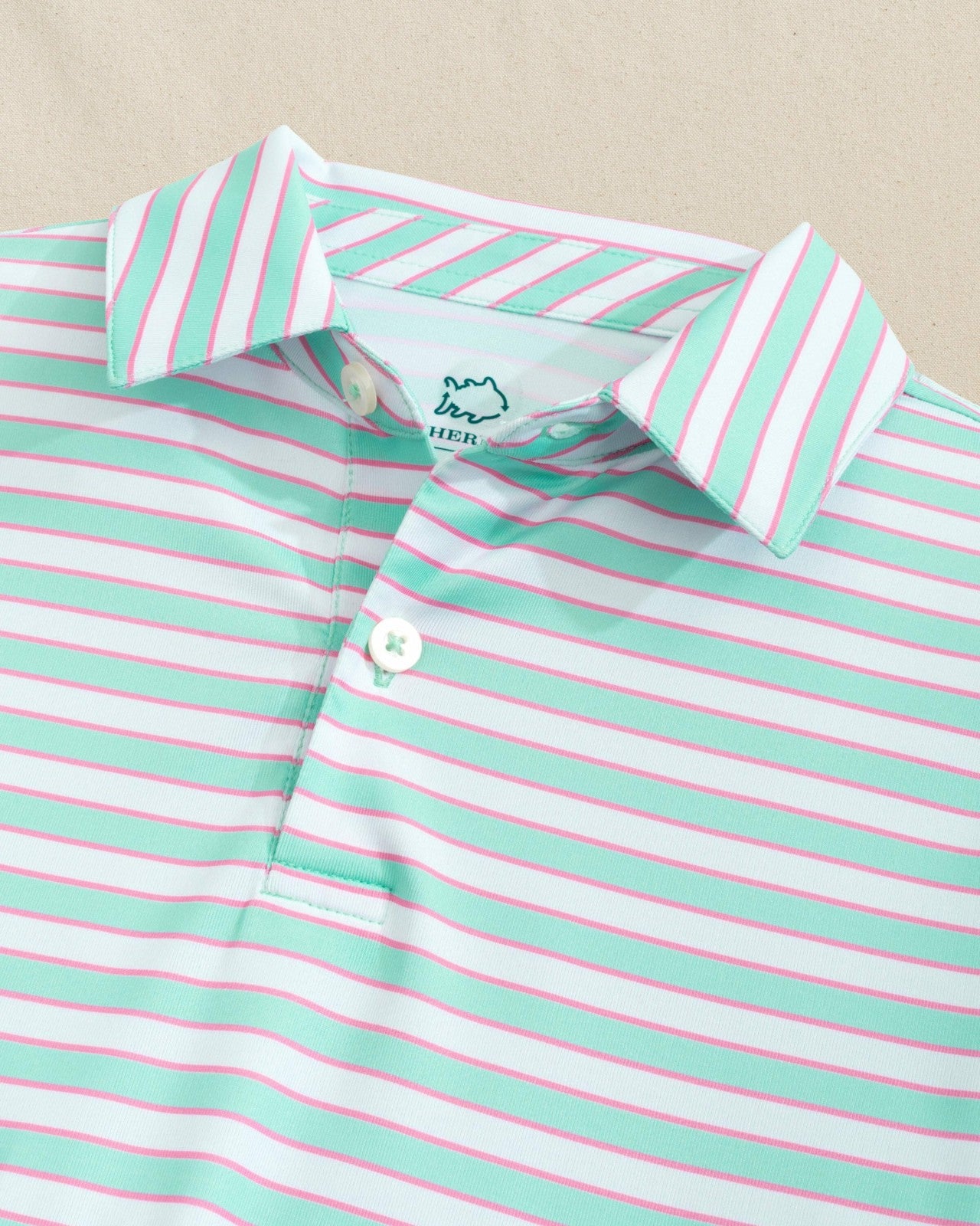 Boys Driver Waterway Stripe Performance Polo Southern Tide Sale