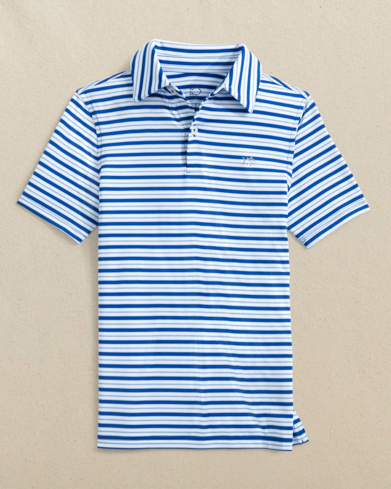 Boys Driver Ocean Hill Stripe Performance Polo Southern Tide On Sale