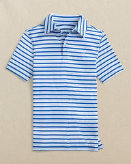 Boys Driver Ocean Hill Stripe Performance Polo Southern Tide On Sale