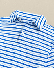 Boys Driver Ocean Hill Stripe Performance Polo Southern Tide On Sale