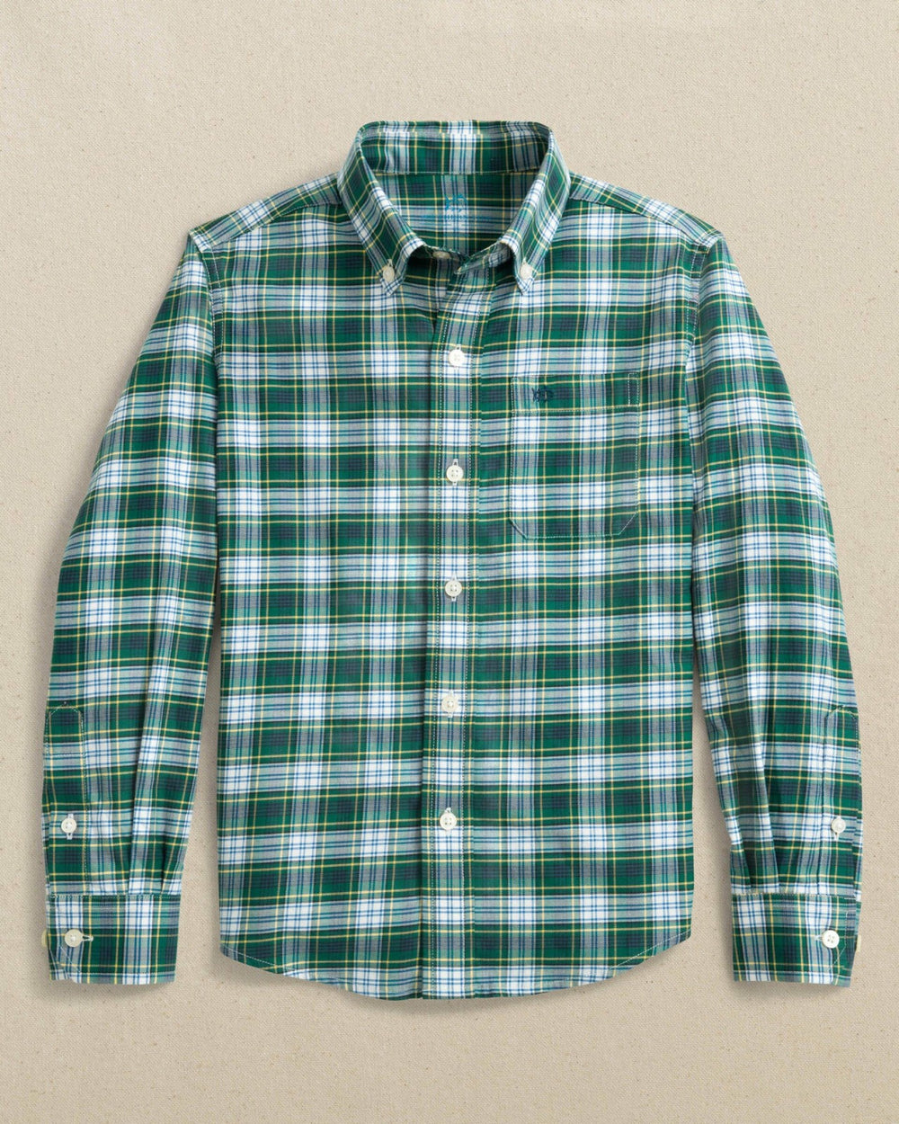 Boys Gordon Tartan Skipjack Sport Shirt Southern Tide Special Offer
