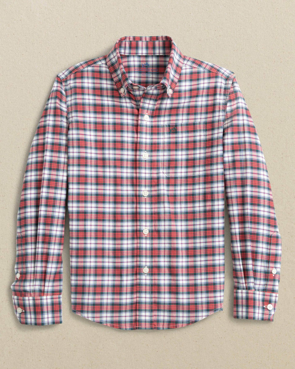 Boys MacDuff Tartan Skipjack Sport Shirt Southern Tide Discounted