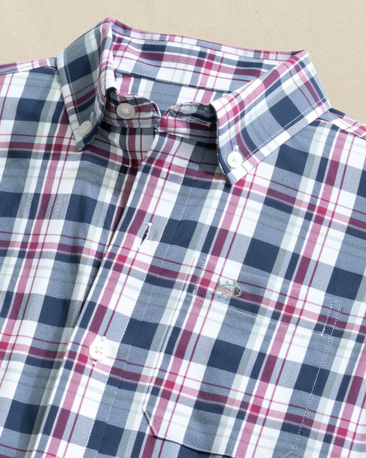 Boys Breakwater Plaid Long Sleeve Sport Shirt Southern Tide Exclusive Deal