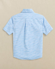 Boys Intercoastal Game Fish Short Sleeve Sport Shirt Southern Tide Value Deal