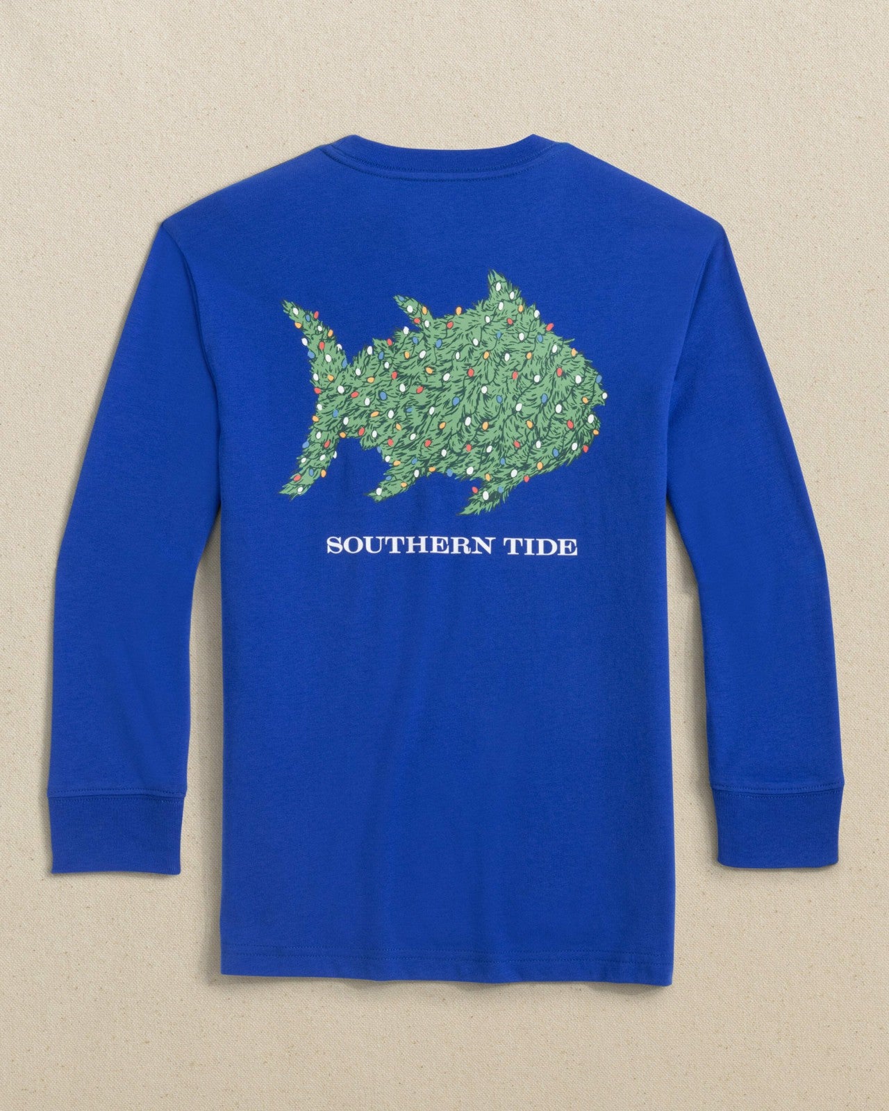 Kids Skipjack Lights Long Sleeve T-Shirt Southern Tide On Sale