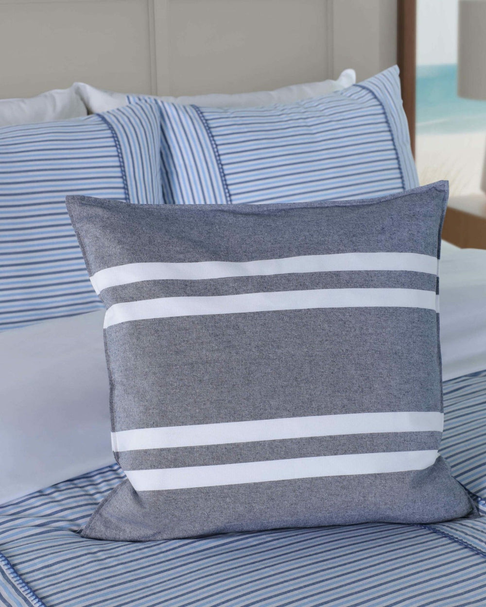 Sailor Stripe Square Decorative Pillow Southern Tide Discount