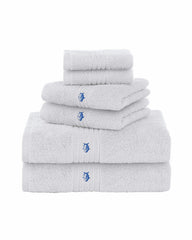 Performance 5.0 Bath Towel 6-Piece Set - Optical White Southern Tide On Sale