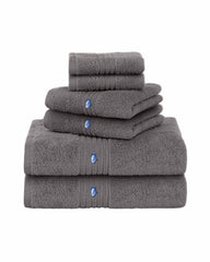 Performance 5.0 Bath Towel 6-Piece Set - Nautical Grey Southern Tide Hot Deal