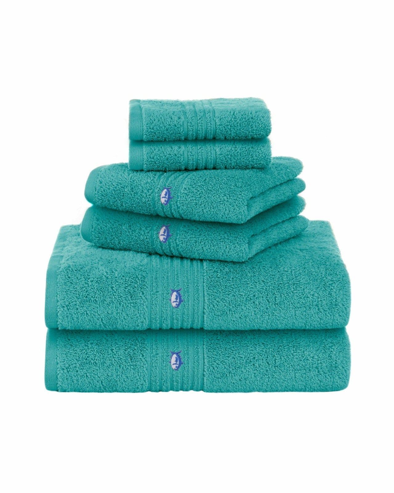 Performance 5.0 Bath Towel 6-Piece Set - Aqua Southern Tide Savings