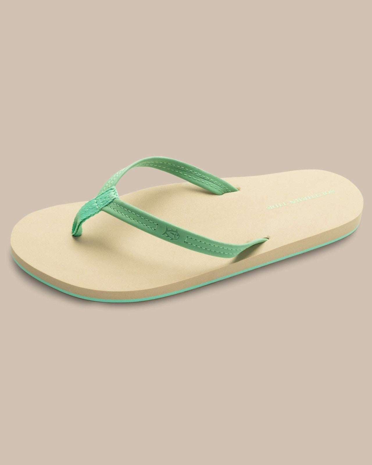 Green Leather Flipflops Southern Tide Outlets