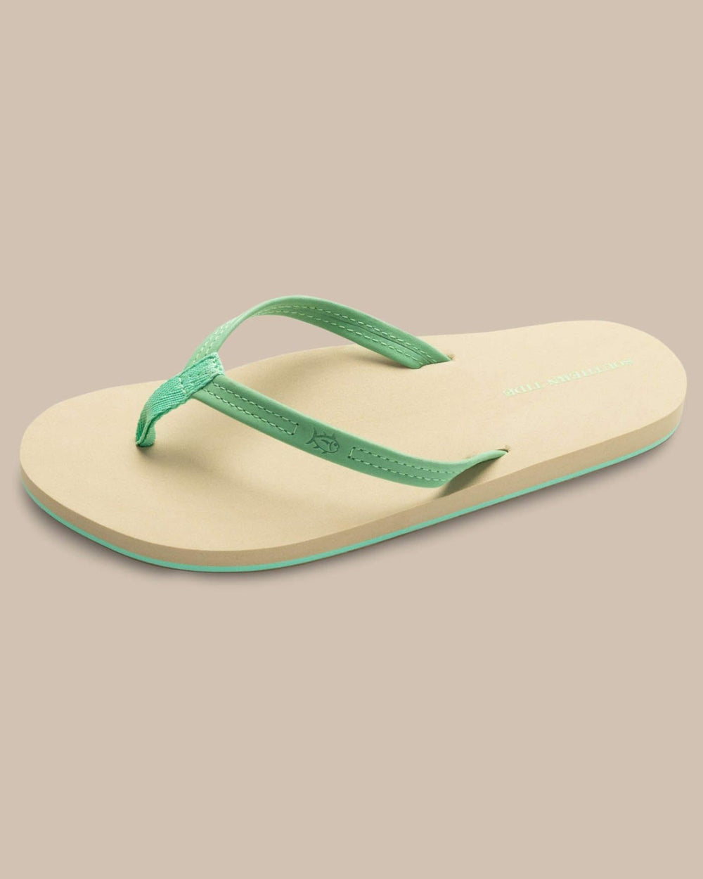 Green Leather Flipflops Southern Tide Outlets