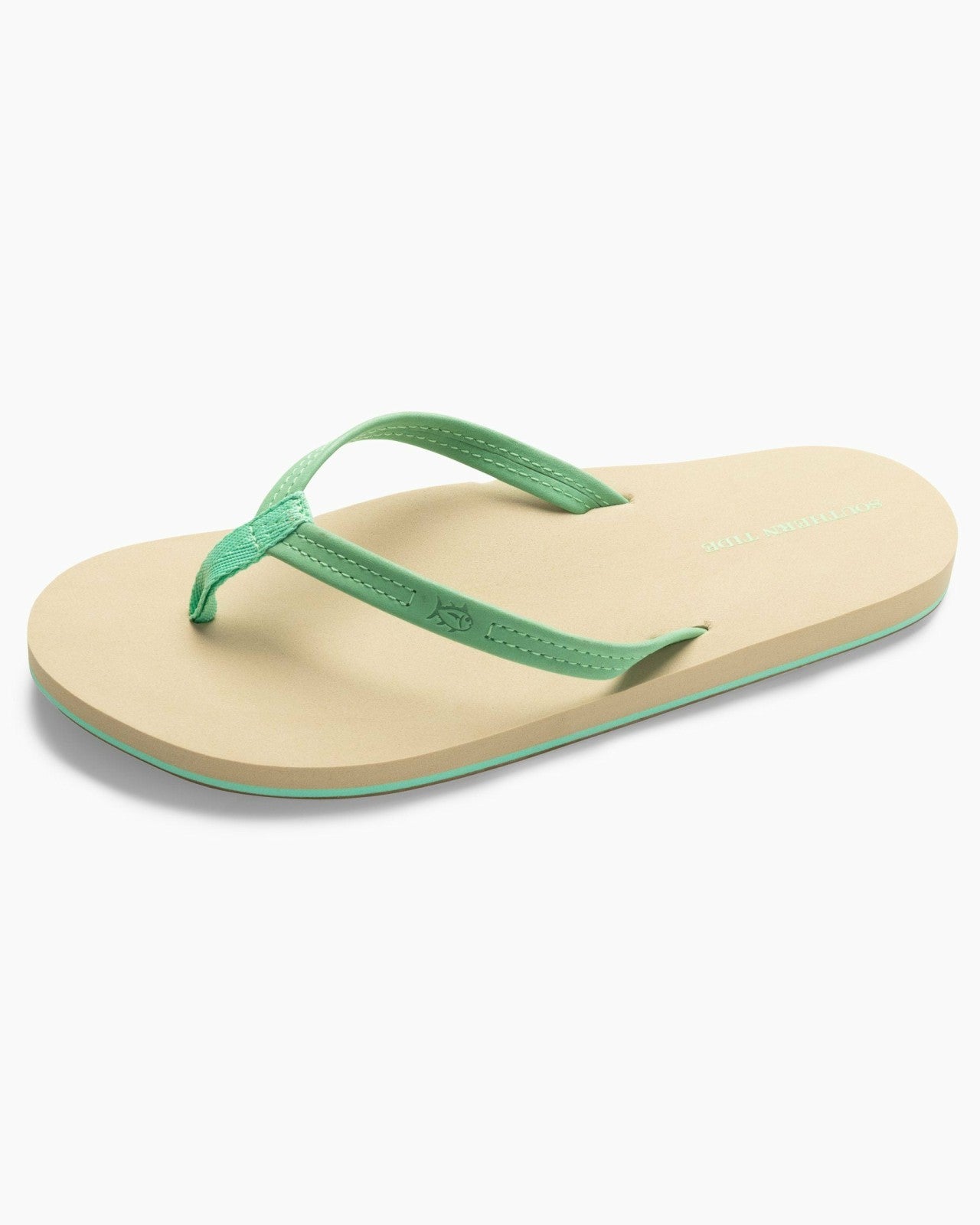 Green Leather Flipflops Southern Tide Outlets