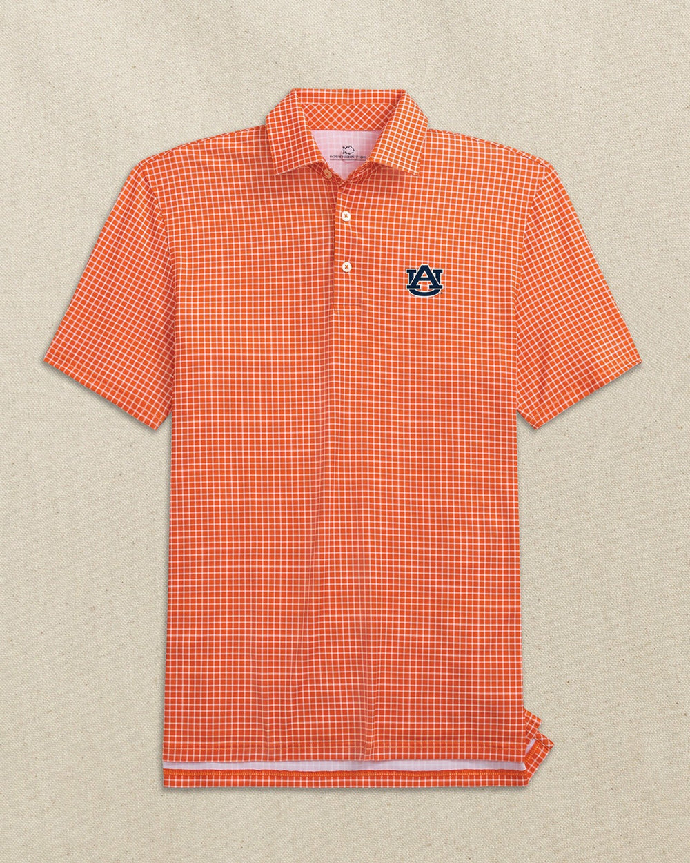 Auburn Tigers Driver Dunes Edge Plaid Polo Southern Tide Special Offer