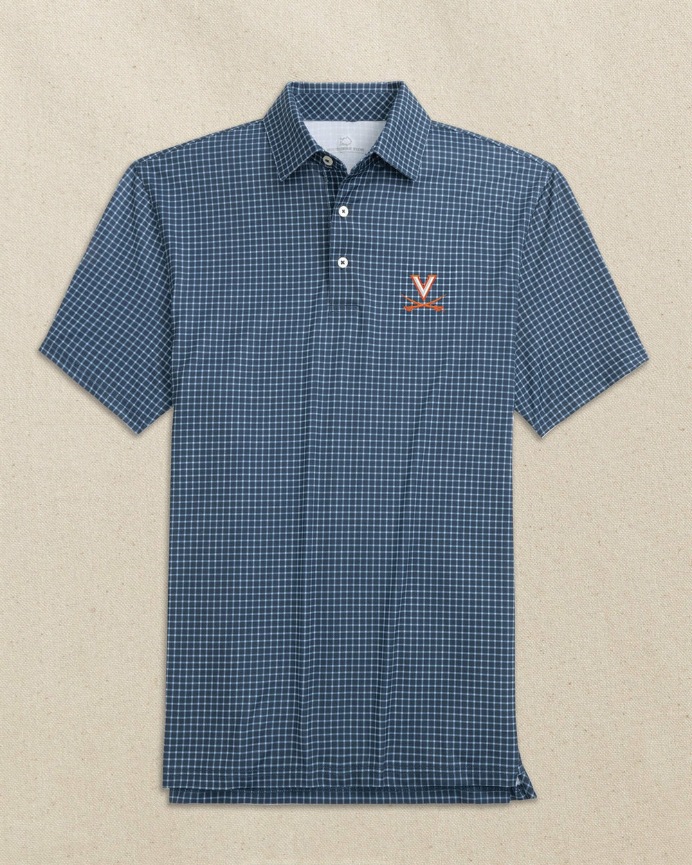 UVA Cavaliers Driver Dunes Edge Plaid Polo Southern Tide Hot Deal