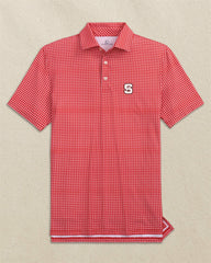 NC State Wolfpack Driver Dunes Edge Plaid Polo Southern Tide Savings