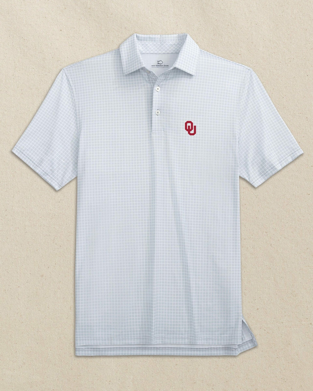 Oklahoma Sooners Driver Dunes Edge Plaid Polo Southern Tide Outlets