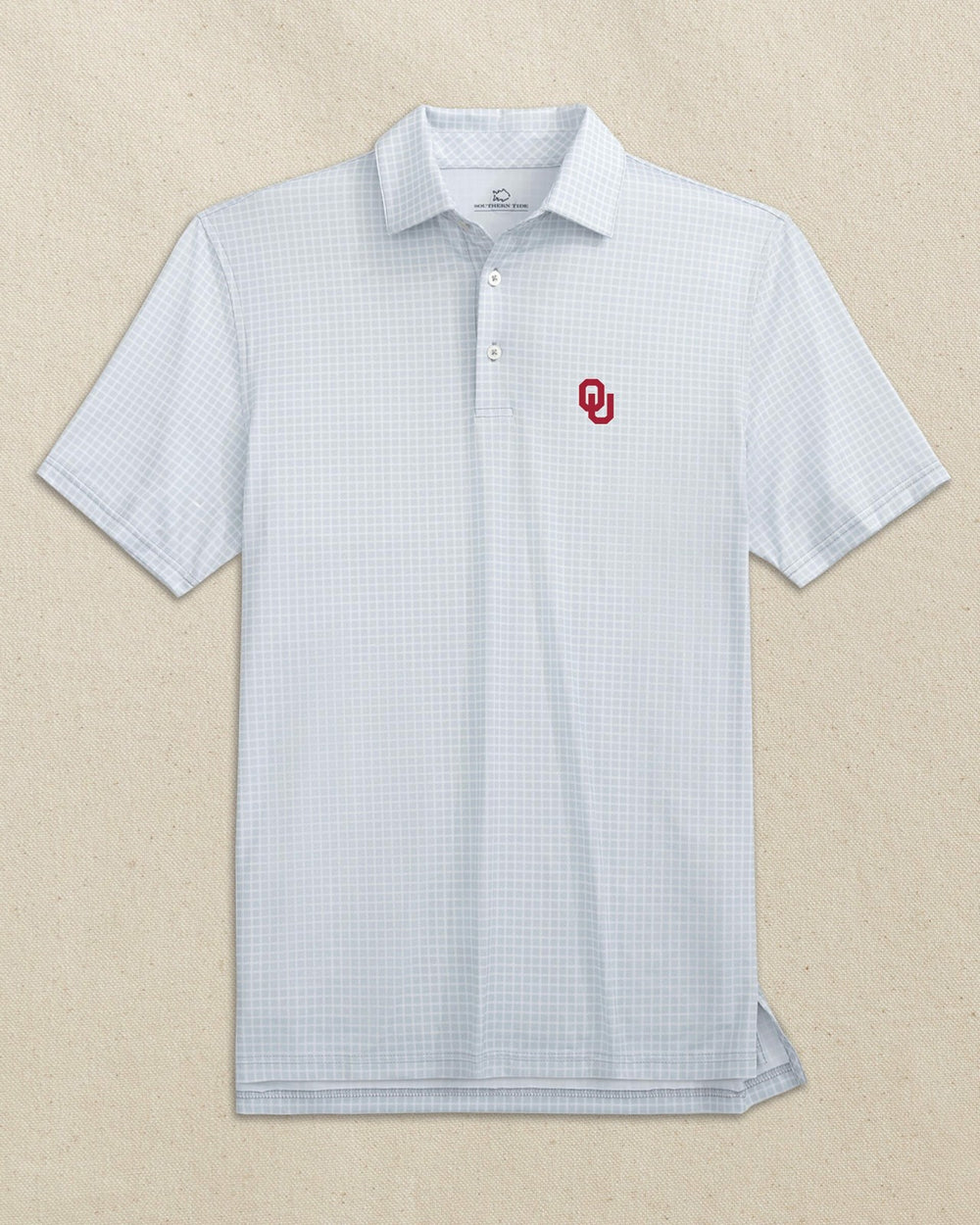 Oklahoma Sooners Driver Dunes Edge Plaid Polo Southern Tide Outlets