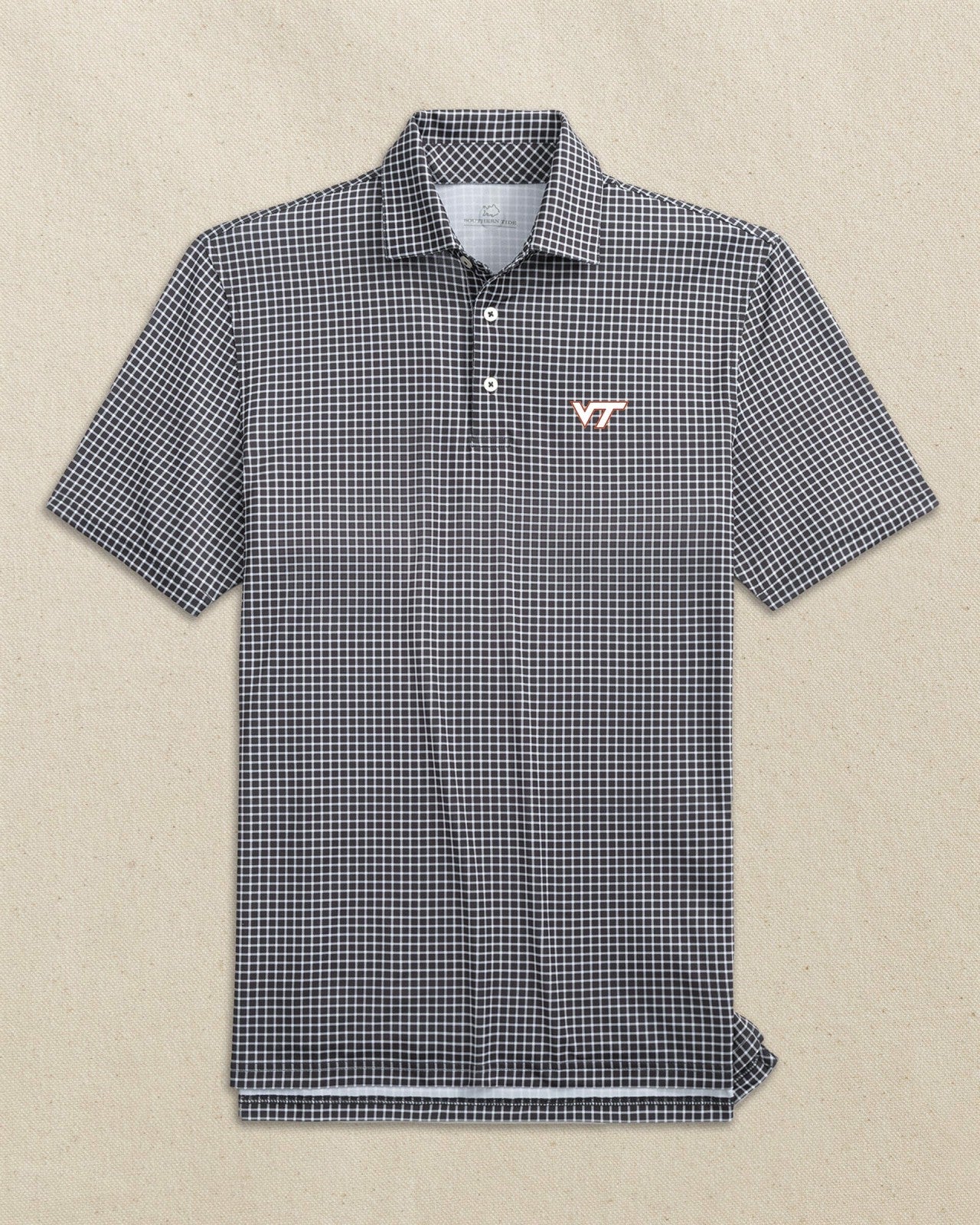 Virginia Tech Hokies Dunes Edge Plaid Polo Southern Tide Bargain