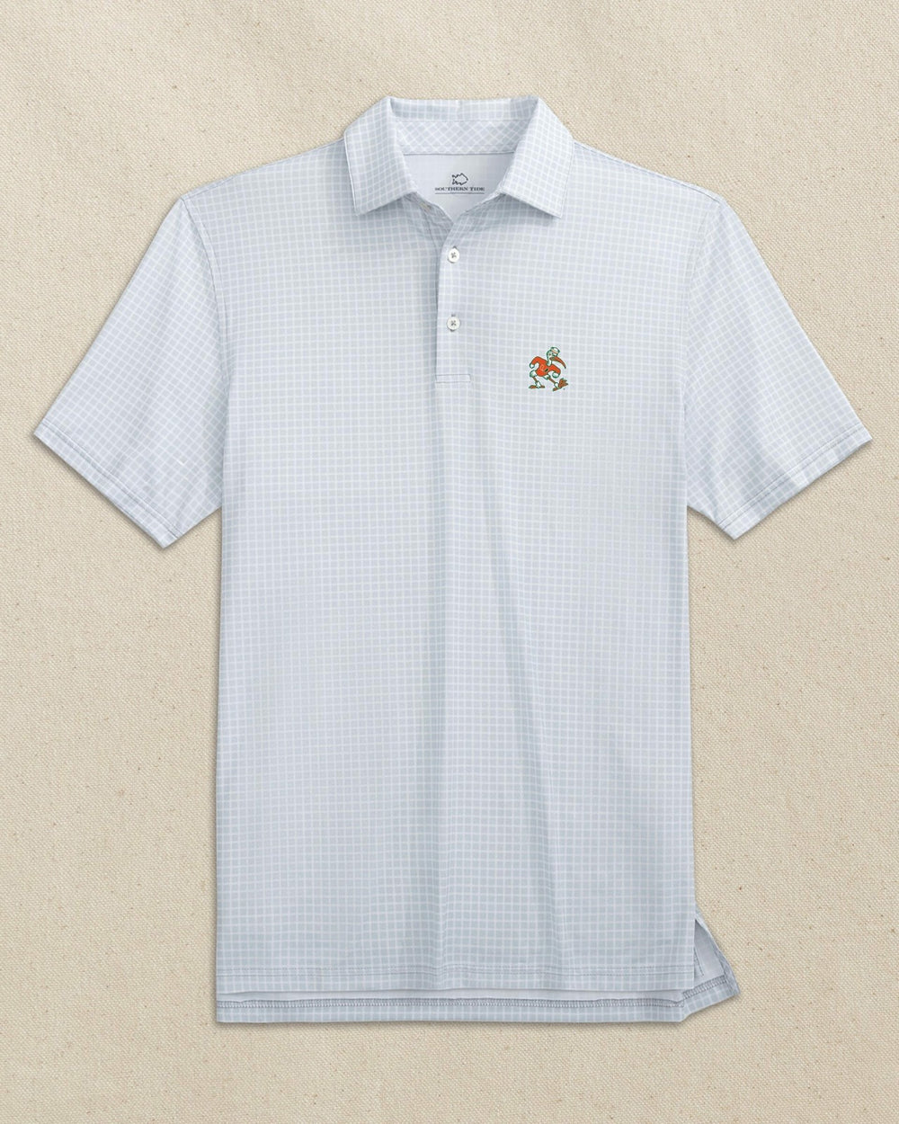 Miami Sebastian the Ibis Dunes Edge Plaid Polo Southern Tide Sale