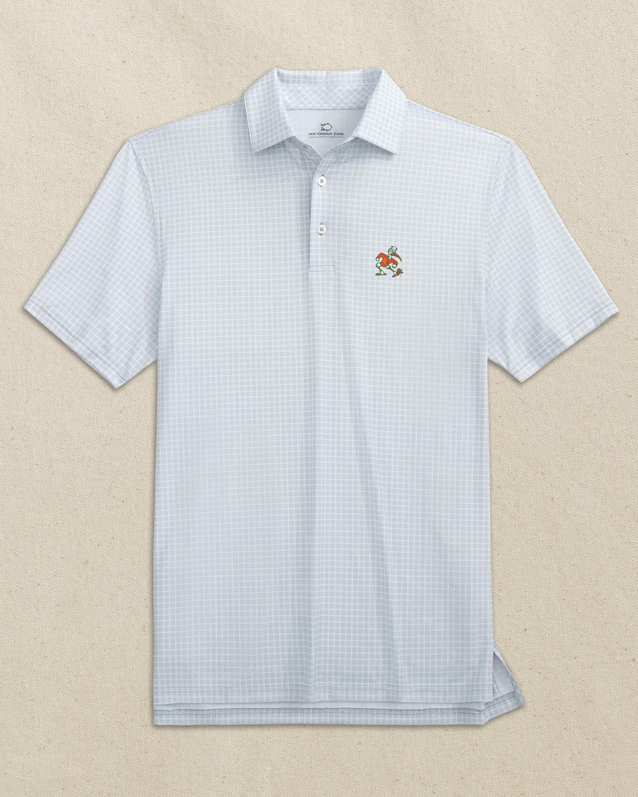 Miami Sebastian the Ibis Dunes Edge Plaid Polo Southern Tide Sale