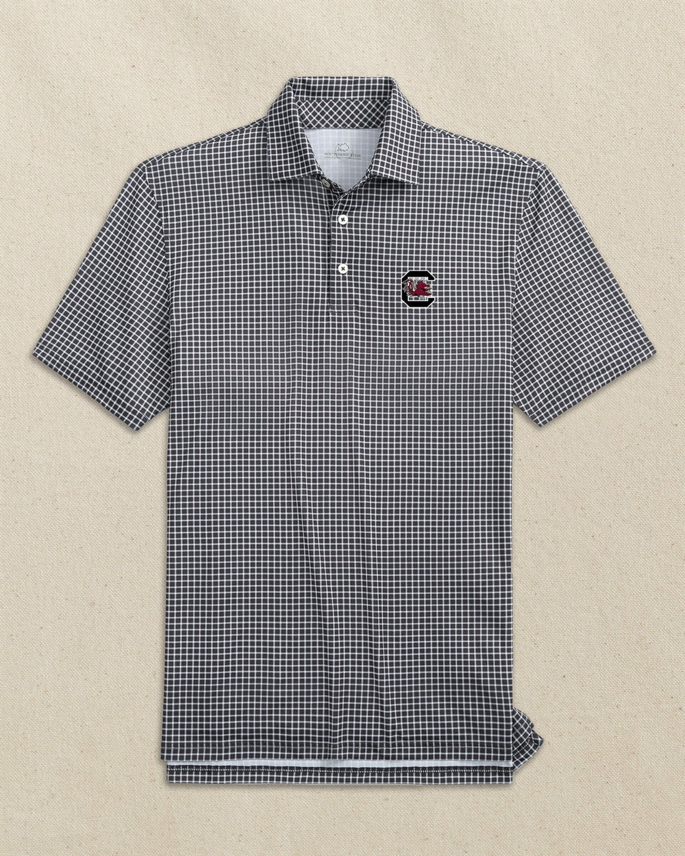 USC Gamecocks Driver Dunes Edge Plaid Polo Southern Tide Bargain