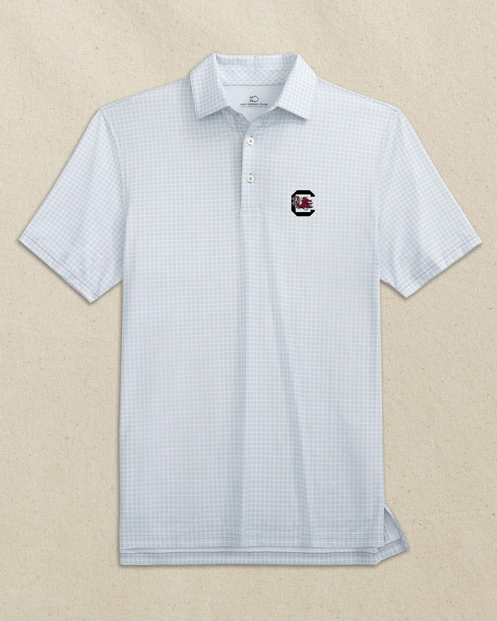 USC Gamecocks Driver Dunes Edge Plaid Polo Southern Tide Bargain