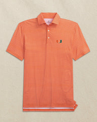 Miami Hurricanes Driver Dunes Edge Plaid Polo Southern Tide Exclusive Deal