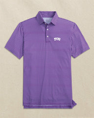 TCU Horned Frogs Driver Dunes Edge Plaid Polo Southern Tide Sale