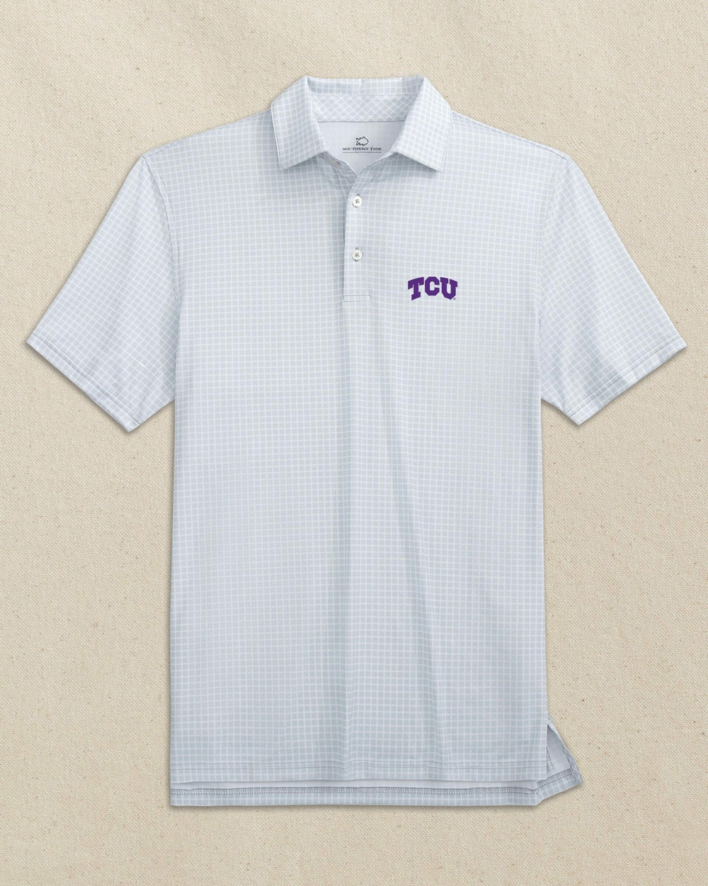 TCU Horned Frogs Driver Dunes Edge Plaid Polo Southern Tide Sale