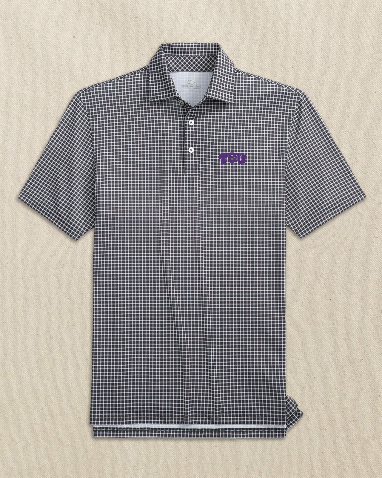 TCU Horned Frogs Driver Dunes Edge Plaid Polo Southern Tide Sale