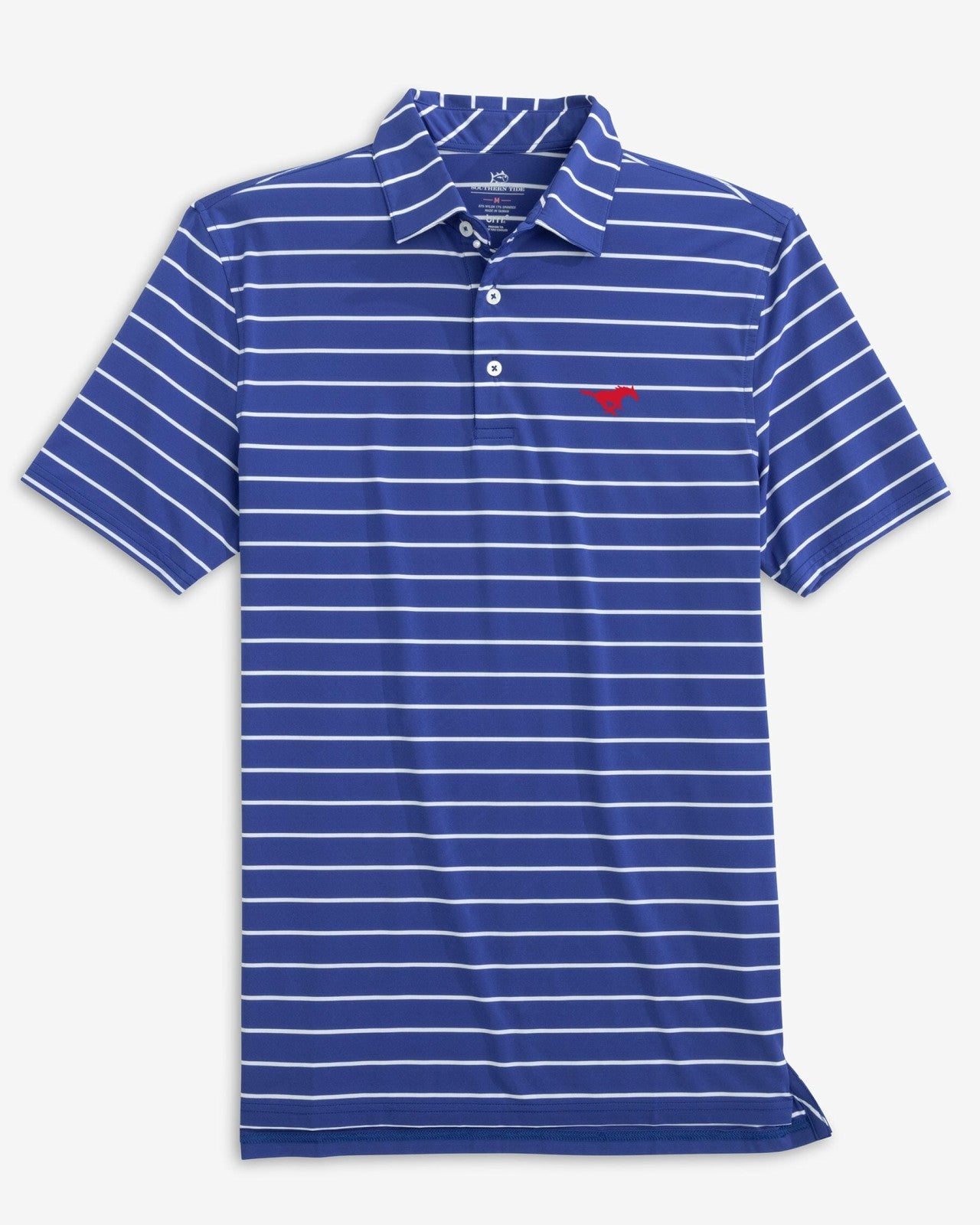 SMU Mustangs brrr°®-eeze Stripe Polo Southern Tide Special Offer