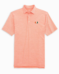 Miami Hurricanes Driver Spacedye Polo Shirt Southern Tide Discounted