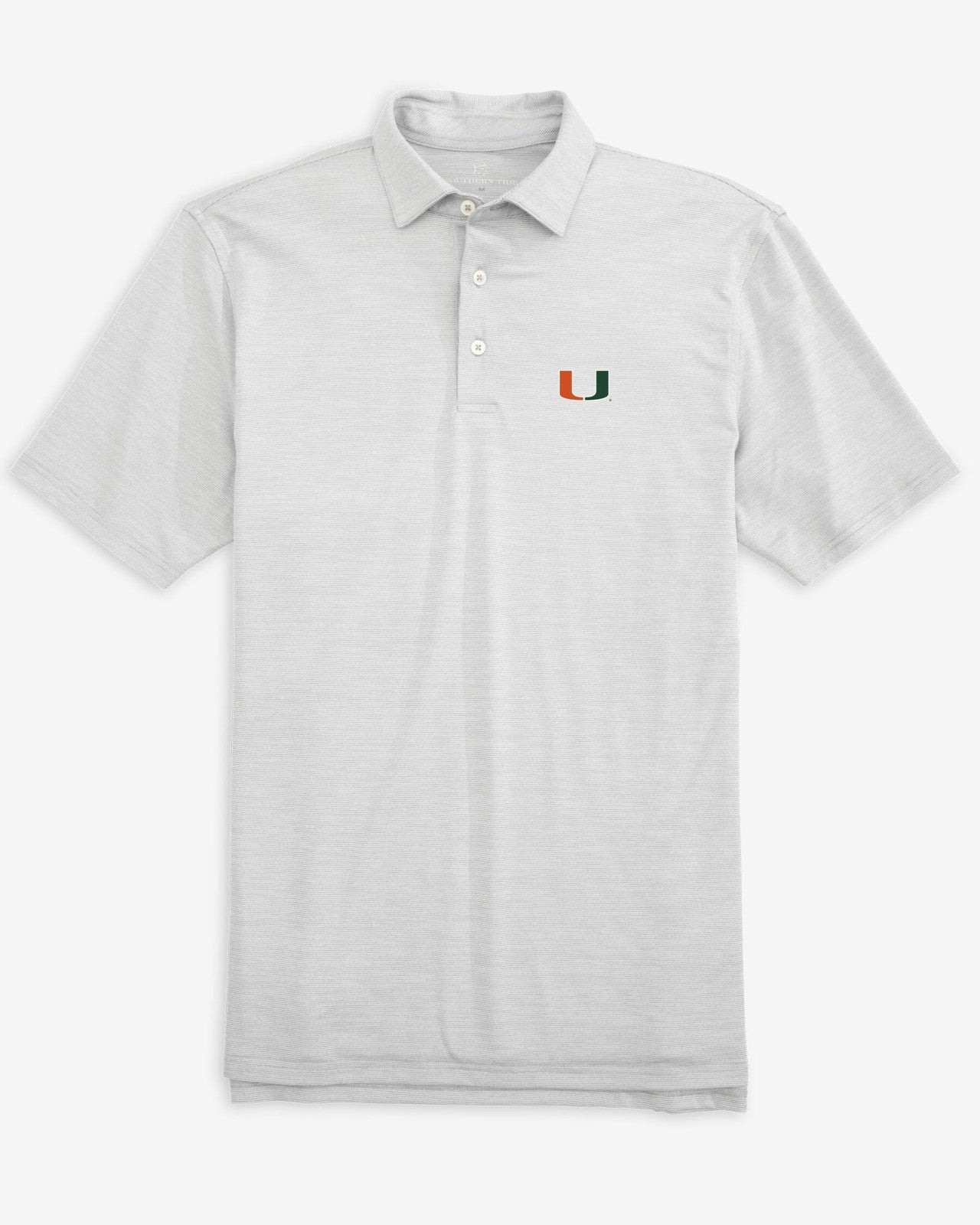 Miami Hurricanes Driver Spacedye Polo Shirt Southern Tide Discounted