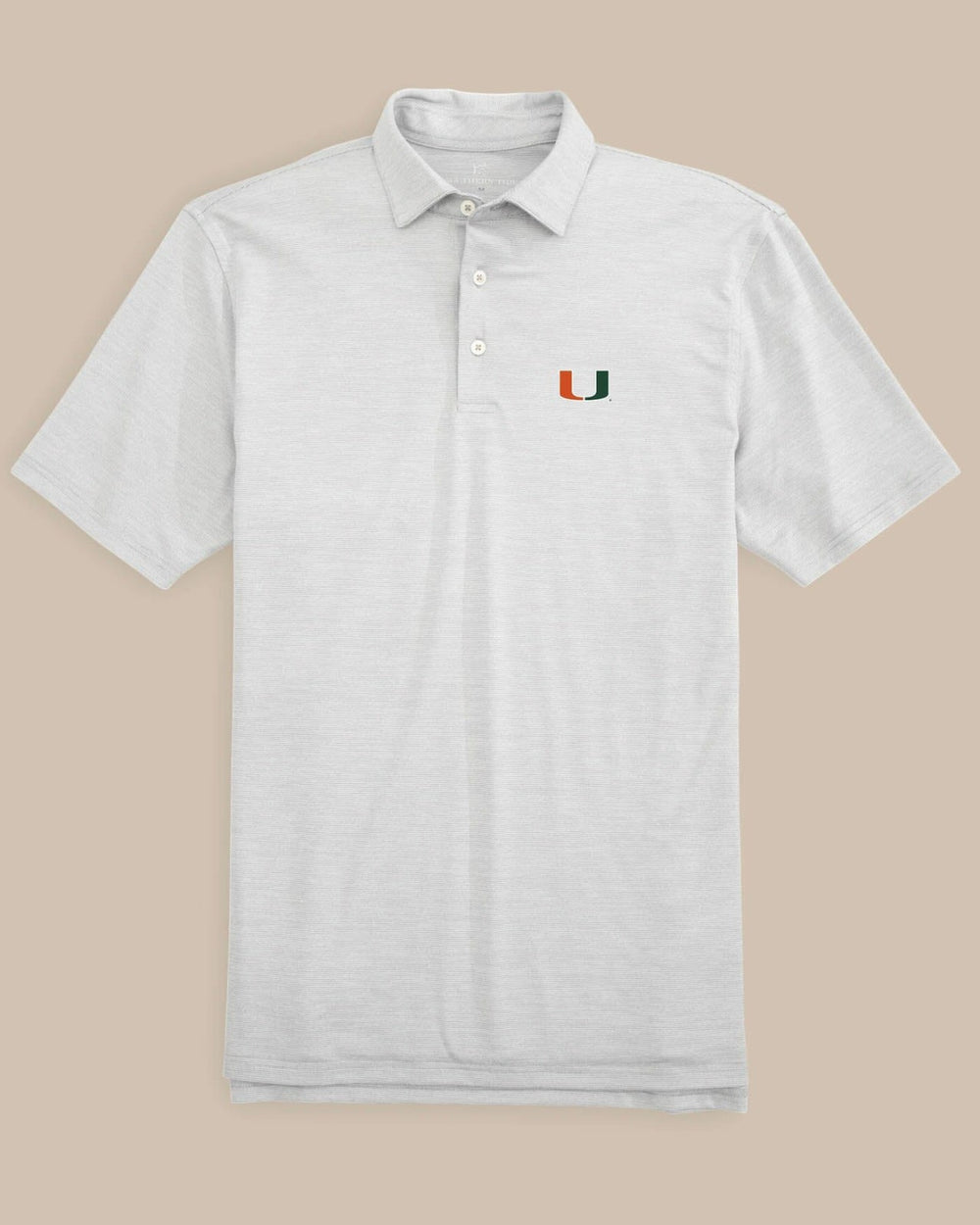 Miami Hurricanes Driver Spacedye Polo Shirt Southern Tide Discounted